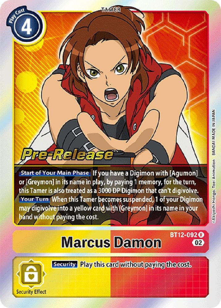 Marcus Damon [BT12-092] [Across Time Pre-Release Cards] (ONLINE ORDER ONLY)