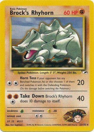 Brock's Rhyhorn (22/132) [Gym Heroes Unlimited] (Online Only)