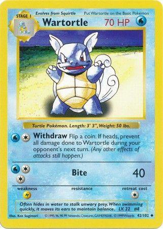 Wartortle (42/102) [Base Set Shadowless Unlimited] (Online Only)