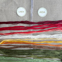 Love Poppet - Oh Christmas Tree - Cross Stitch Kit: 32ct Linen (ONLINE ORDER ONLY)