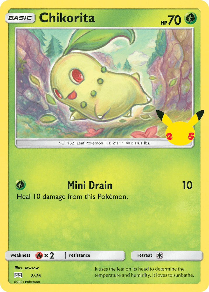Chikorita (2/25) [McDonald's 25th Anniversary] (Online Only)