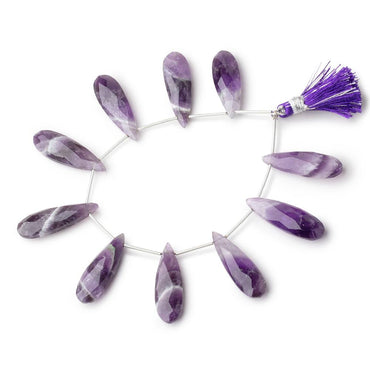 31x10mm Cape Amethyst Faceted Pear Beads 6 inch 9 pieces (ONLINE ORDER ONLY)