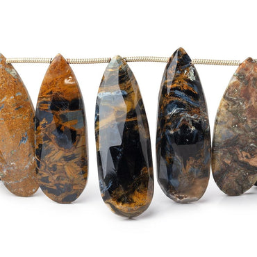 31x12-36x12mm Pietersite Faceted Pear Beads 7 inch 14 pieces (ONLINE ORDER ONLY)