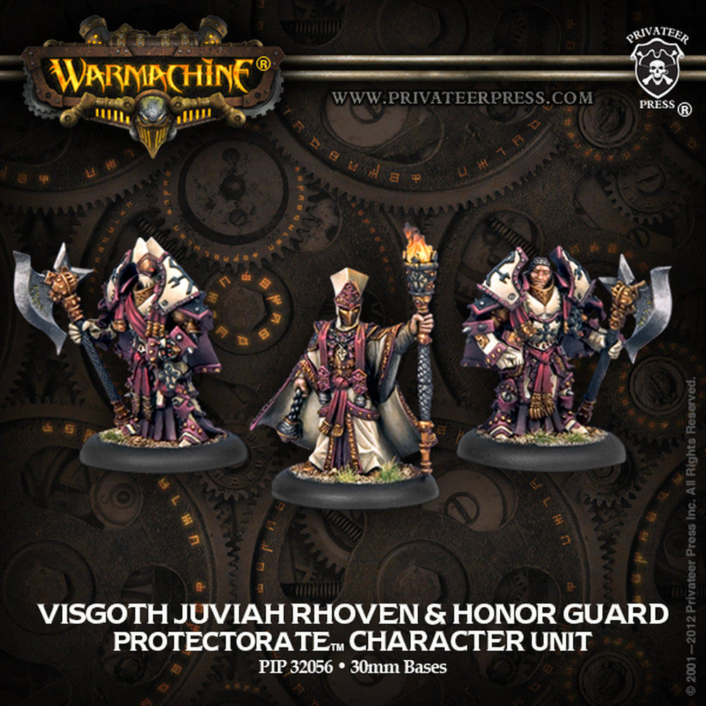 Warmachine: Protectorate of Menoth Visgoth Juviah Rhoven & Honor Guard (ONLINE ORDER ONLY)