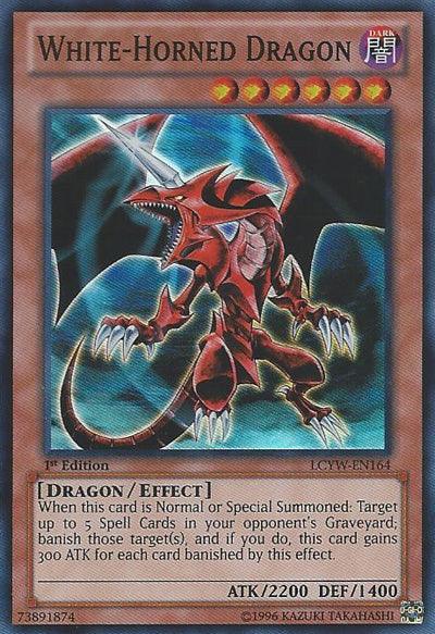 White-Horned Dragon (Redemption Replacement) [MDP2-EN006K] Rare (ONLINE ORDER ONLY)