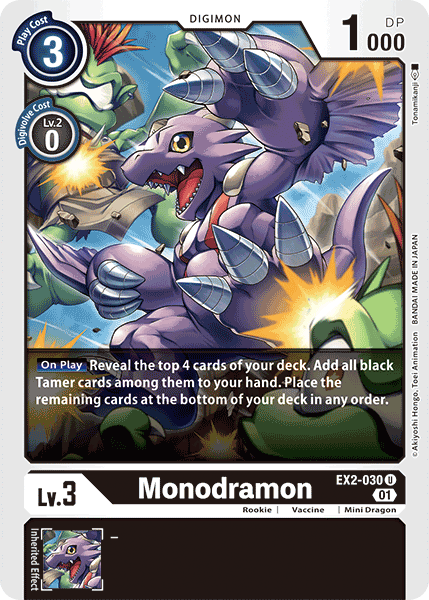 Monodramon [EX2-030] [Digital Hazard] (ONLINE ORDER ONLY)