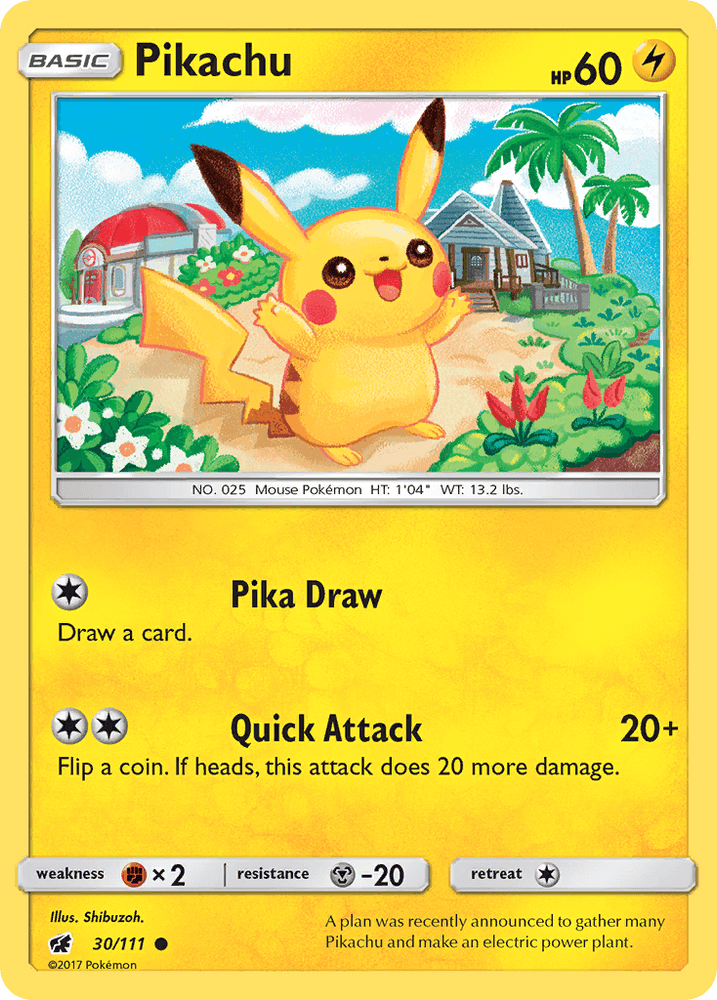 Pikachu (30/111) [Sun & Moon: Crimson Invasion] (Online Only)