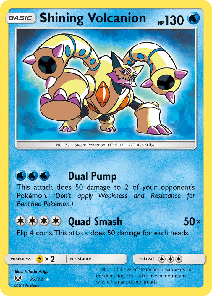 Shining Volcanion (27/73) [Sun & Moon: Shining Legends] (Online Only)