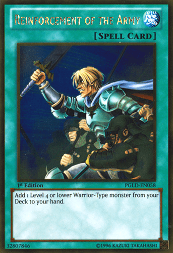 Reinforcement of the Army [PGLD-EN058] Gold Rare (ONLINE ORDER ONLY)