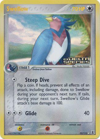 Swellow (32/113) (Stamped) [EX: Delta Species] (Online Only)