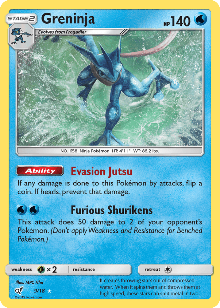 Greninja (9/18) [Sun & Moon: Detective Pikachu] (Online Only)