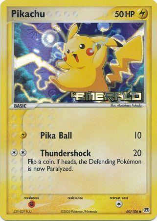 Pikachu (60/106) (Stamped) [EX: Emerald] (Online Only)