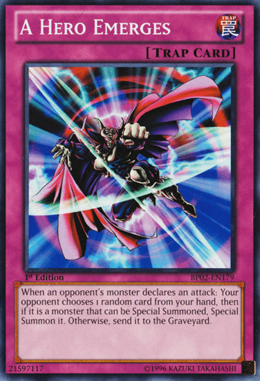A Hero Emerges [BP02-EN179] Mosaic Rare (ONLINE ORDER ONLY)