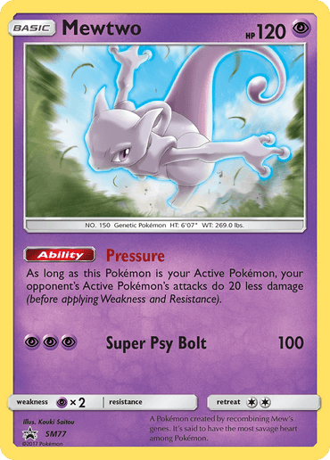 Mewtwo (SM77) [Sun & Moon: Black Star Promos] (Online Only)