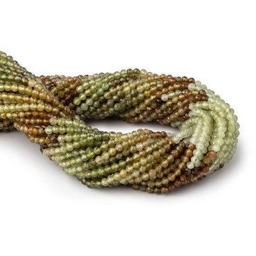3.2mm Grossular Garnet Micro Faceted Round Beads 12.5 inch 106 pieces (ONLINE ORDER ONLY)