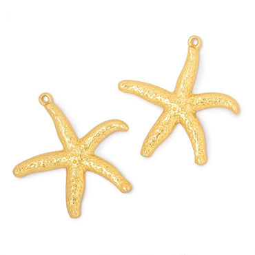 32mm Starfish Pendant Charm Set of 2 pieces (ONLINE ORDER ONLY)