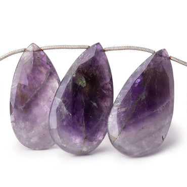 32x21-38x20mm Cape Amethyst Faceted Pear Beads 8 inch 10 pieces (ONLINE ORDER ONLY)