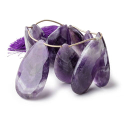 32x22-45x24mm Cape Amethyst Faceted Pear Beads 9 inch 9 pieces (ONLINE ORDER ONLY)
