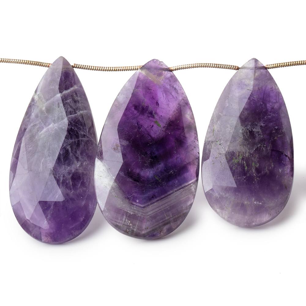 32x22-45x24mm Cape Amethyst Faceted Pear Beads 9 inch 9 pieces (ONLINE ORDER ONLY)