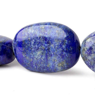 32x24-35x25mm Lapis Lazuli Plain Nugget Beads 16 inch 12 pieces (ONLINE ORDER ONLY)