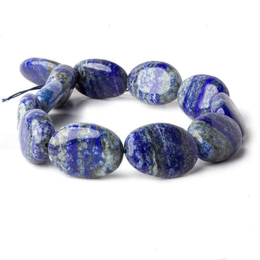 32x24-35x25mm Lapis Lazuli Plain Nugget Beads 16 inch 12 pieces (ONLINE ORDER ONLY)