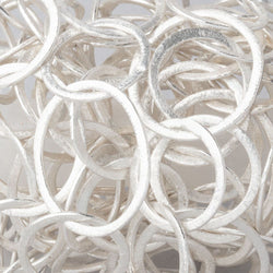32x24mm and 21mm Silver plated Brushed Oval and Round Link Chain by the foot (ONLINE ORDER ONLY)