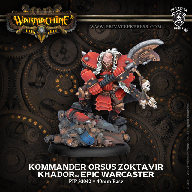Warmachine: Khador Kommander Orsus Zoktavir (ONLINE ORDER ONLY)