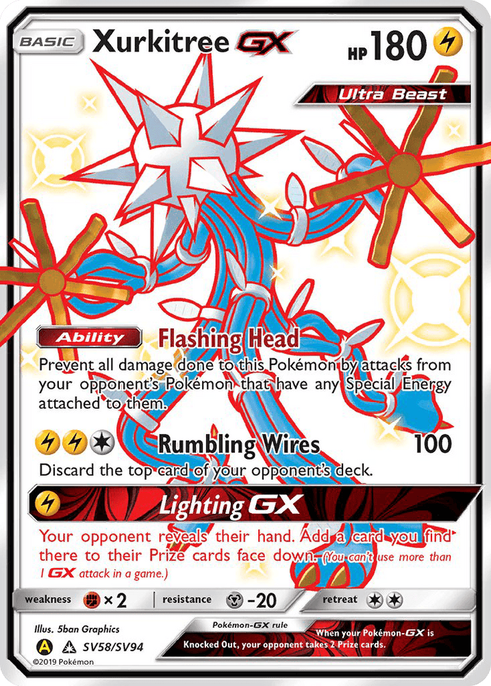 Xurkitree GX (SV58/SV94) [Sun & Moon: Hidden Fates - Shiny Vault] (Online Only)