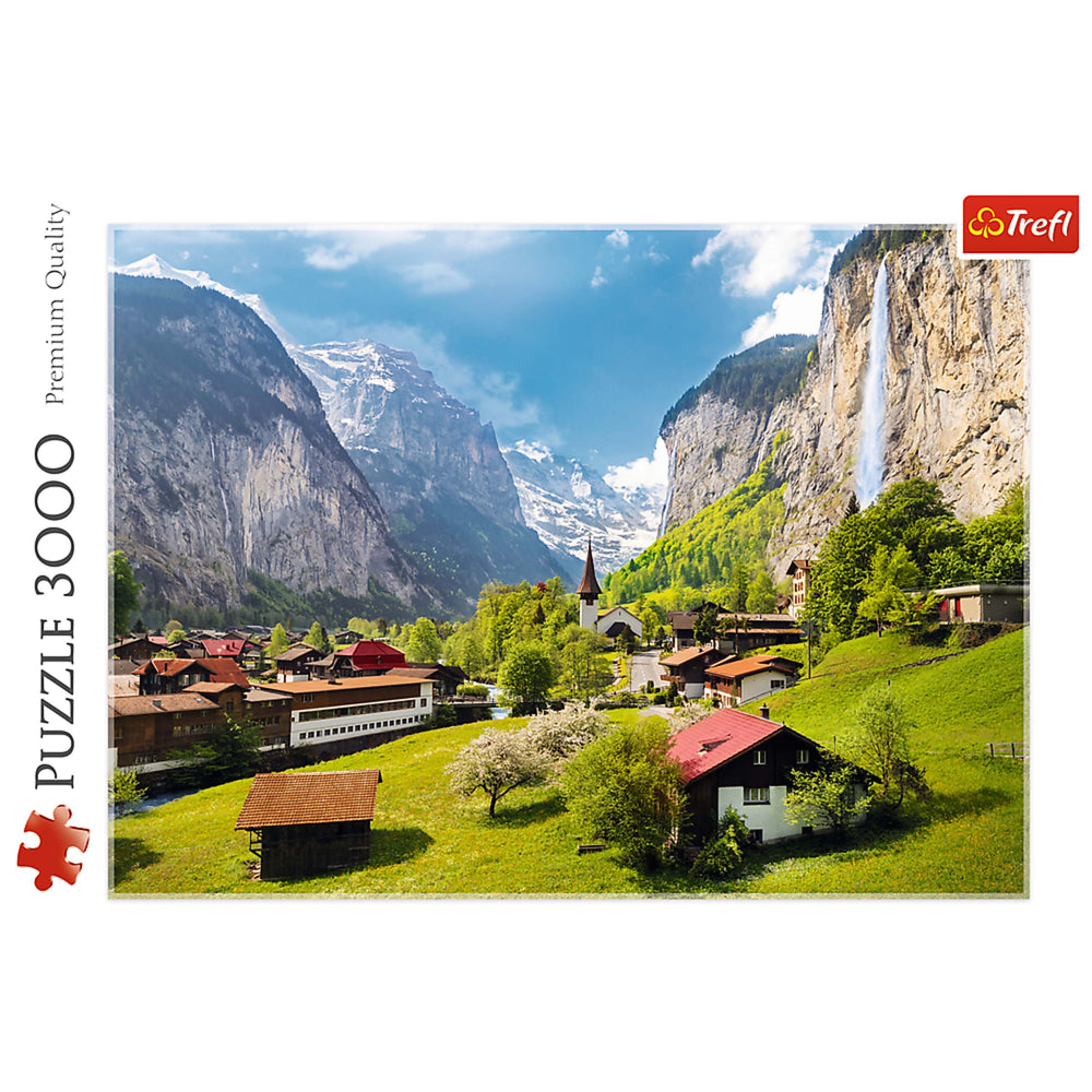 Trefl Red Lauterbrunnen, Switzerland 3000 Piece Puzzle (ONLINE ORDER ONLY)