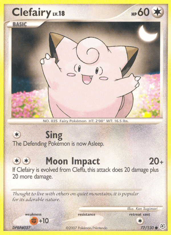 Clefairy (77/130) [Diamond & Pearl: Base Set] (Online Only)
