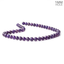 8mm Amethyst Plain Round Beads 14.5 inch 48 pieces 1mm hole A (ONLINE ORDER ONLY)