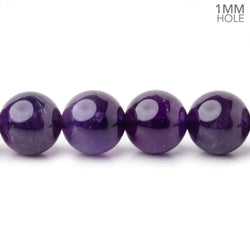 10mm Amethyst Plain Round Beads 15 inch 37 pieces AA 1mm Hole (ONLINE ORDER ONLY)