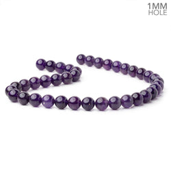 10mm Amethyst Plain Round Beads 15 inch 37 pieces AA 1mm Hole (ONLINE ORDER ONLY)