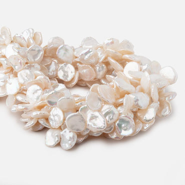 11x10-15x11mm Off White Top Drilled Keshi Freshwater Pearls 14.5 inch 42 Beads (ONLINE ORDER ONLY)
