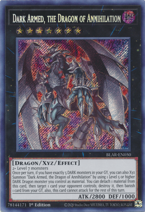 Dark Armed, the Dragon of Annihilation [BLAR-EN050] Secret Rare (ONLINE ORDER ONLY)