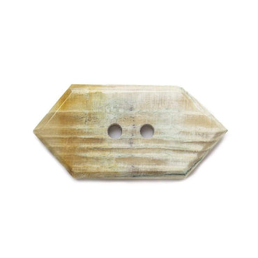 33.5x16.5mm Jasper Modified Hexagon 2.5mm hole button 1 piece (ONLINE ORDER ONLY)