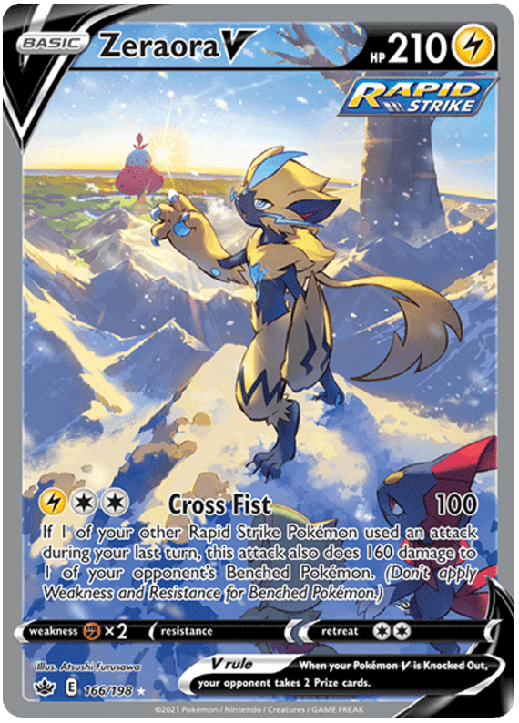 Zeraora V (166/198) [Sword & Shield: Chilling Reign] (Online Only)