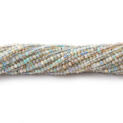 1.8mm Translucent Grey Australian Opal micro faceted rondelle beads 12.5 inch 220 pieces (ONLINE ORDER ONLY)
