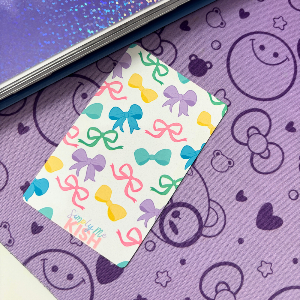 In my Bow Era| Double Sided| Metal Book Card | Washi Card (ONLINE ORDER ONLY)