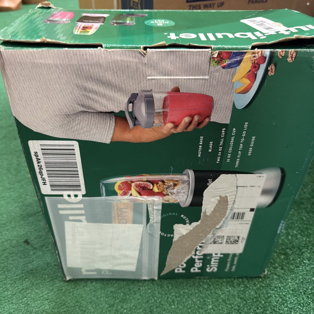NutriBullet 900 Pro BONUS BOX NEW 2 24oz Cups, 1 32oz Colossal Cup & 3 Flip Lids (ONLINE ORDER ONLY)