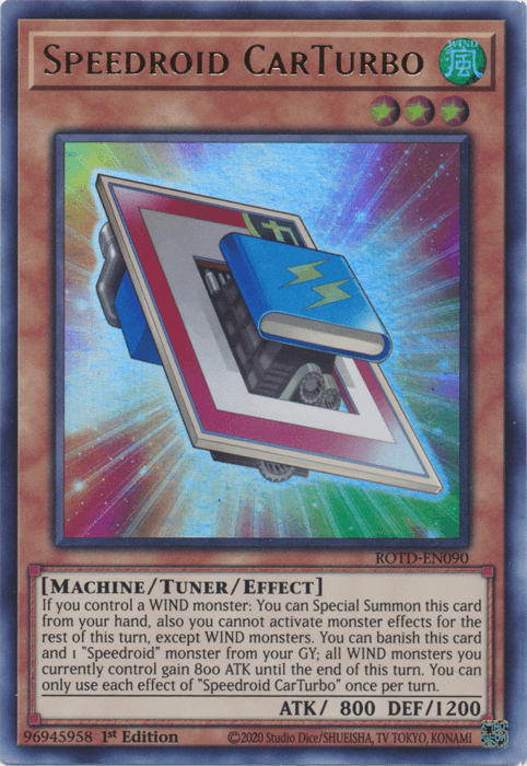 Speedroid CarTurbo [ROTD-EN090] Ultra Rare (ONLINE ORDER ONLY)