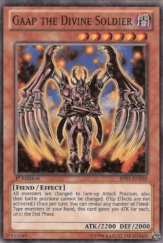 Gaap the Divine Soldier [BP01-EN150] Starfoil Rare (ONLINE ORDER ONLY)