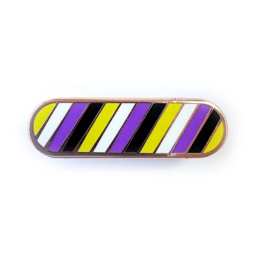Pride Pals Flag Enamel Pin - Nonbinary (ONLINE ORDER ONLY)