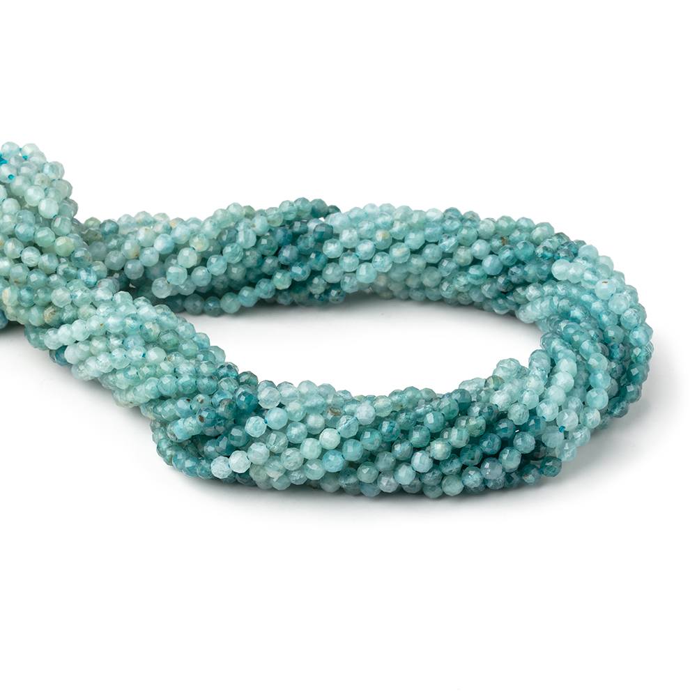 3.3mm Grandidierite Micro Faceted Round Beads 12.75 inch 100 pieces (ONLINE ORDER ONLY)