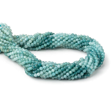 3.3mm Grandidierite Micro Faceted Round Beads 12.75 inch 100 pieces (ONLINE ORDER ONLY)