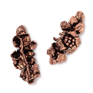 33x15mm Hibiscus Flower Slider Charm Set of 2 pieces (ONLINE ORDER ONLY)