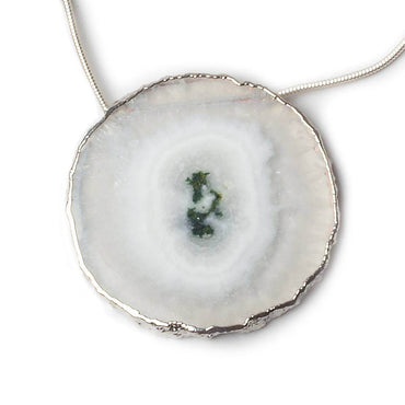 33x33-40x40mm Silver Leafed Solar Quartz Slices AAA Grade 4 pieces (ONLINE ORDER ONLY)