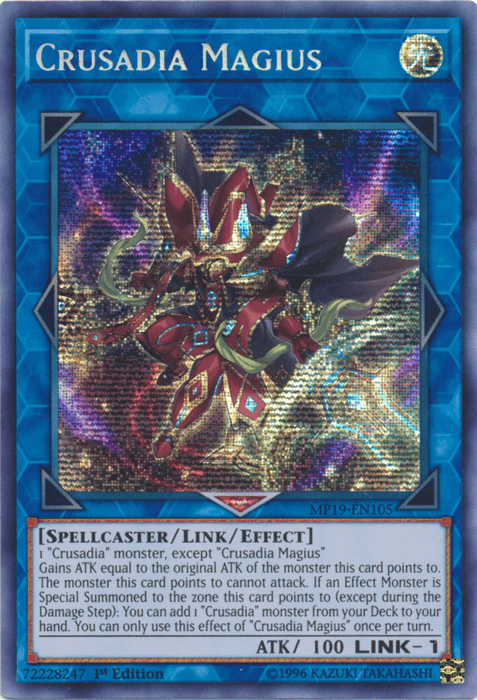 Crusadia Magius [MP19-EN105] Prismatic Secret Rare (ONLINE ORDER ONLY)