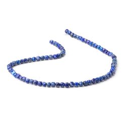 4mm Lapis Lazuli Micro Faceted Cubes 12.5 inch 78 Beads (ONLINE ORDER ONLY)