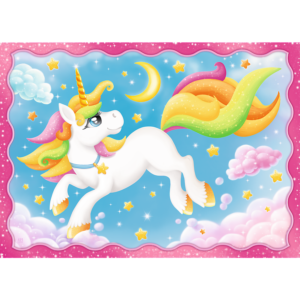 Puzzle: Unicorns and Magic - Preschool 4 in 1 (ONLINE ORDER ONLY)